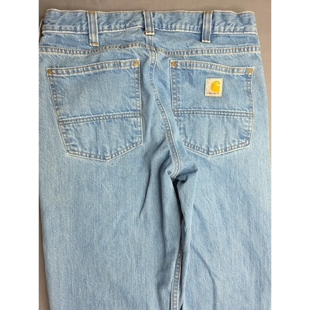 Carhartt Jeans Men's 32x30 Blue Relaxed Fit Medium Wash BD5119-M